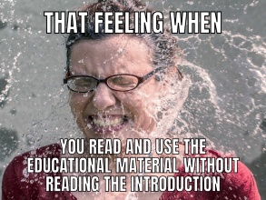 Read the manual first