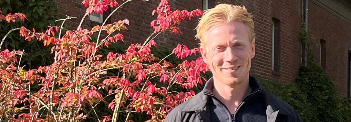 Klimaatpositief ontbijt in het hotel. In gesprek met Glenn Middelhof